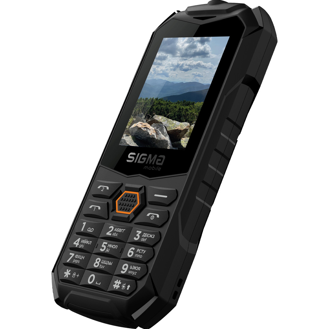 Мобільний телефон SIGMA MOBILE X-treme PV68 Black/Orange (4827798738221)
