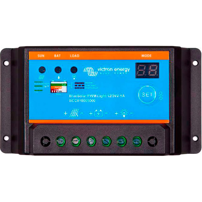 Контролер заряду VICTRON ENERGY BlueSolar PWM-Light 12/24V-5A (SCC010005000)