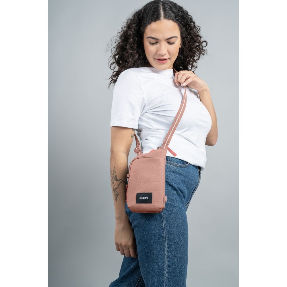 Сумка наплічна PACSAFE GO Tech Crossbody Pink