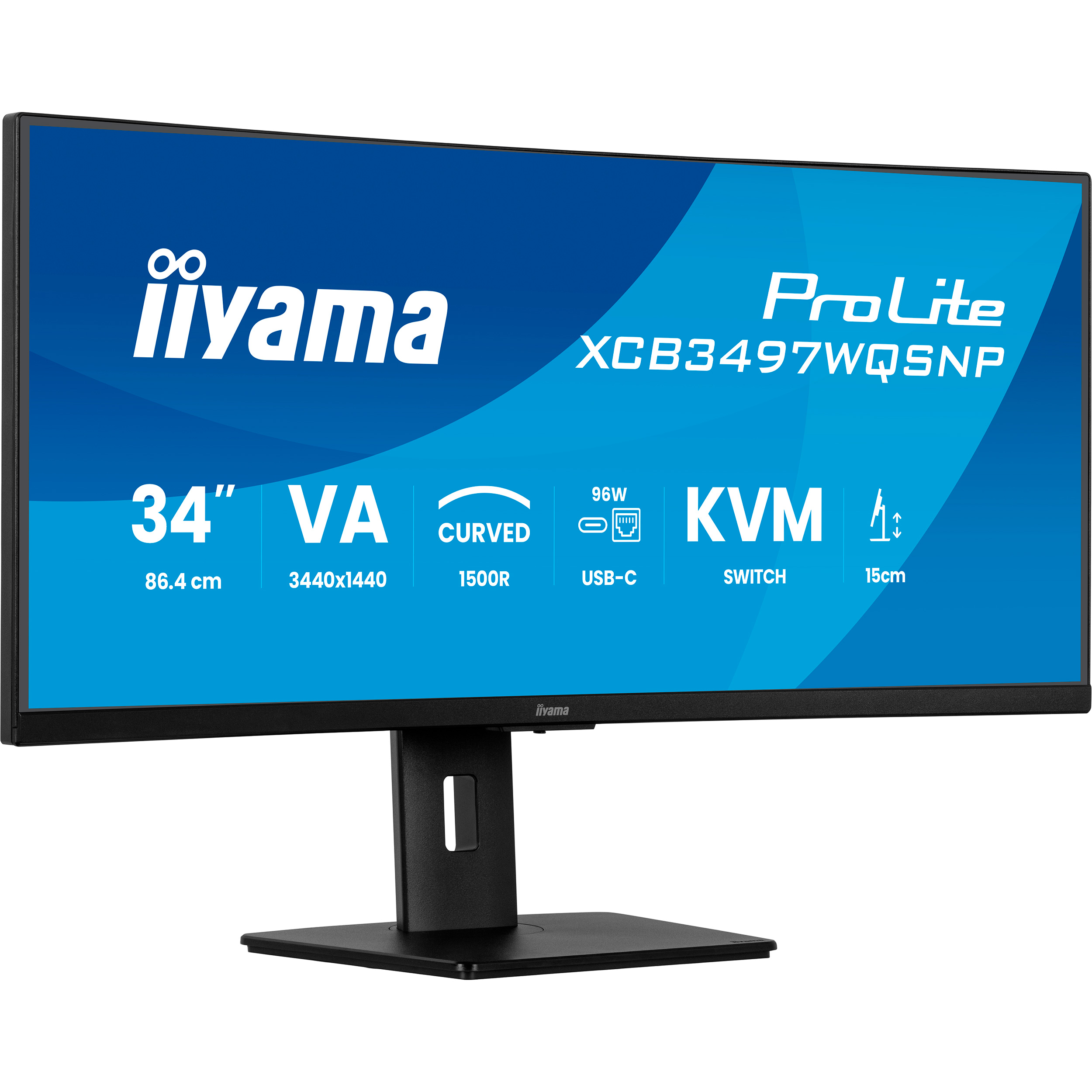 Монітор 34" IIYAMA ProLite XCB3497WQSNP-B1