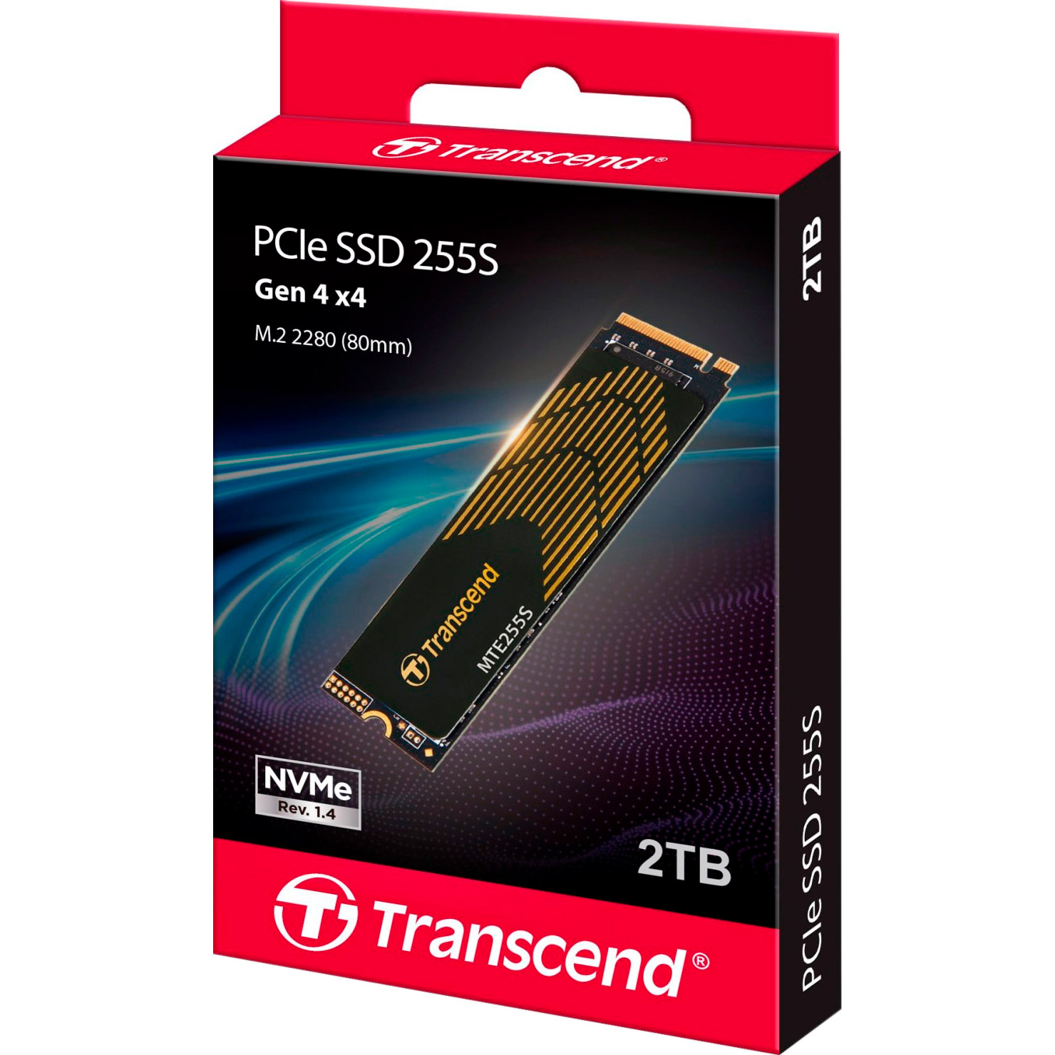 SSD диск TRANSCEND MTE255S w/graphene heatsink 2TB M.2 NVMe (TS2TMTE255S)