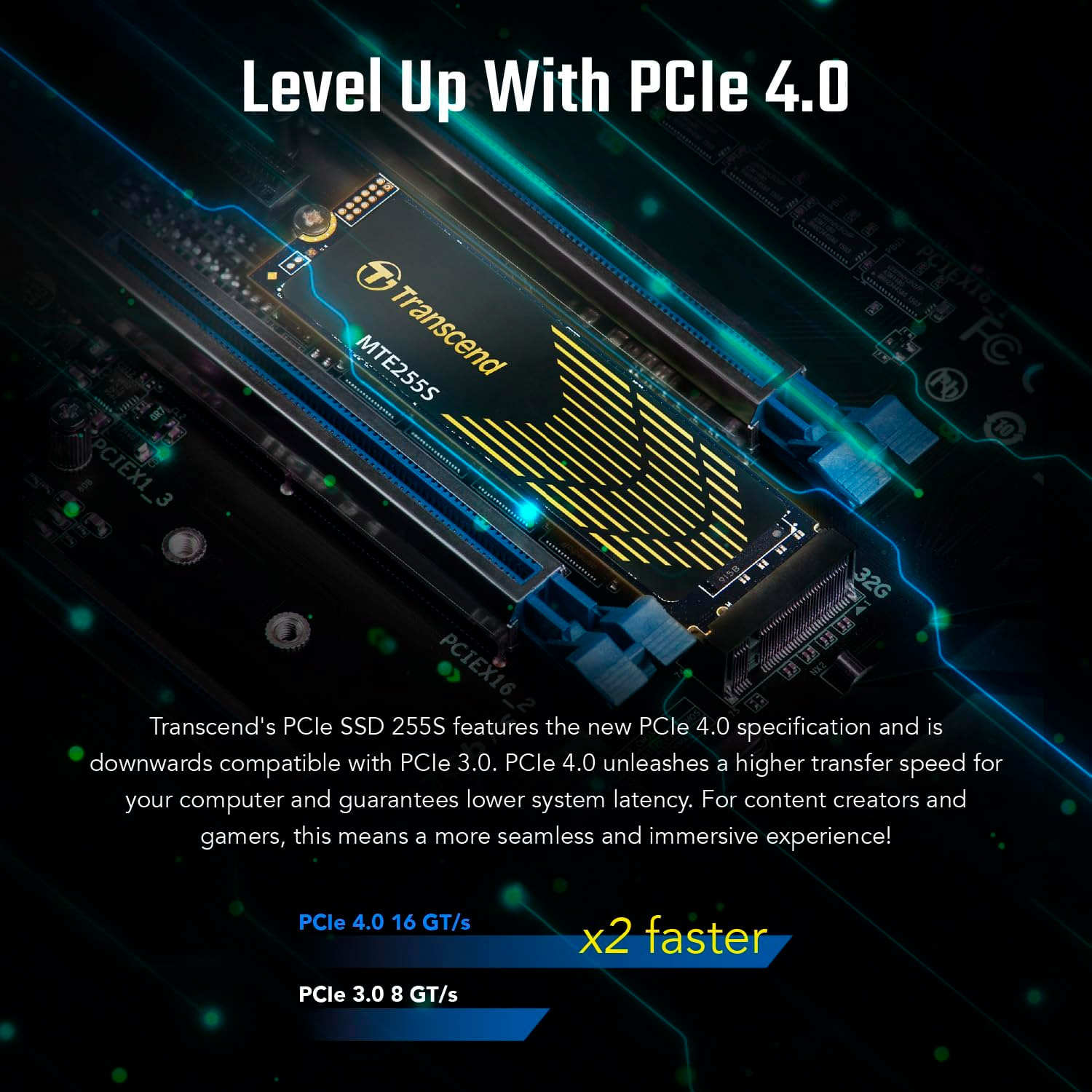 SSD диск TRANSCEND MTE255S w/graphene heatsink 1TB M.2 NVMe (TS1TMTE255S)