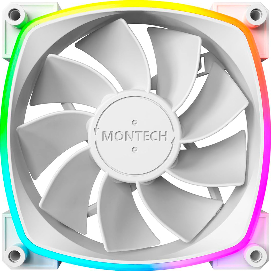 Комплект вентиляторов MONTECH RX120 PWM White 3-Pack