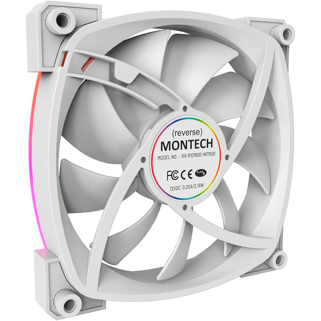 Комплект вентиляторов MONTECH RX120 PWM White 3-Pack
