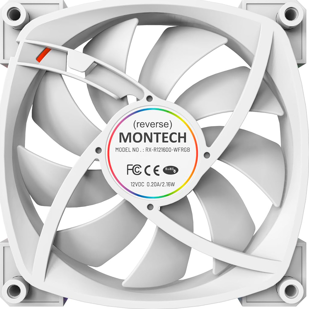 Комплект вентиляторов MONTECH RX120 PWM White 3-Pack