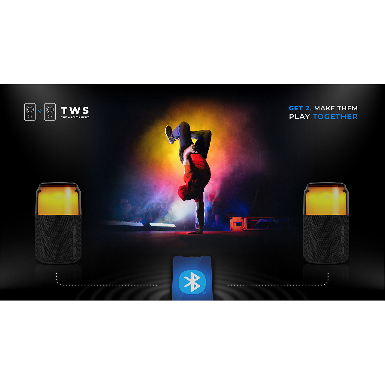 Портативна колонка REAL-EL X-705 Black