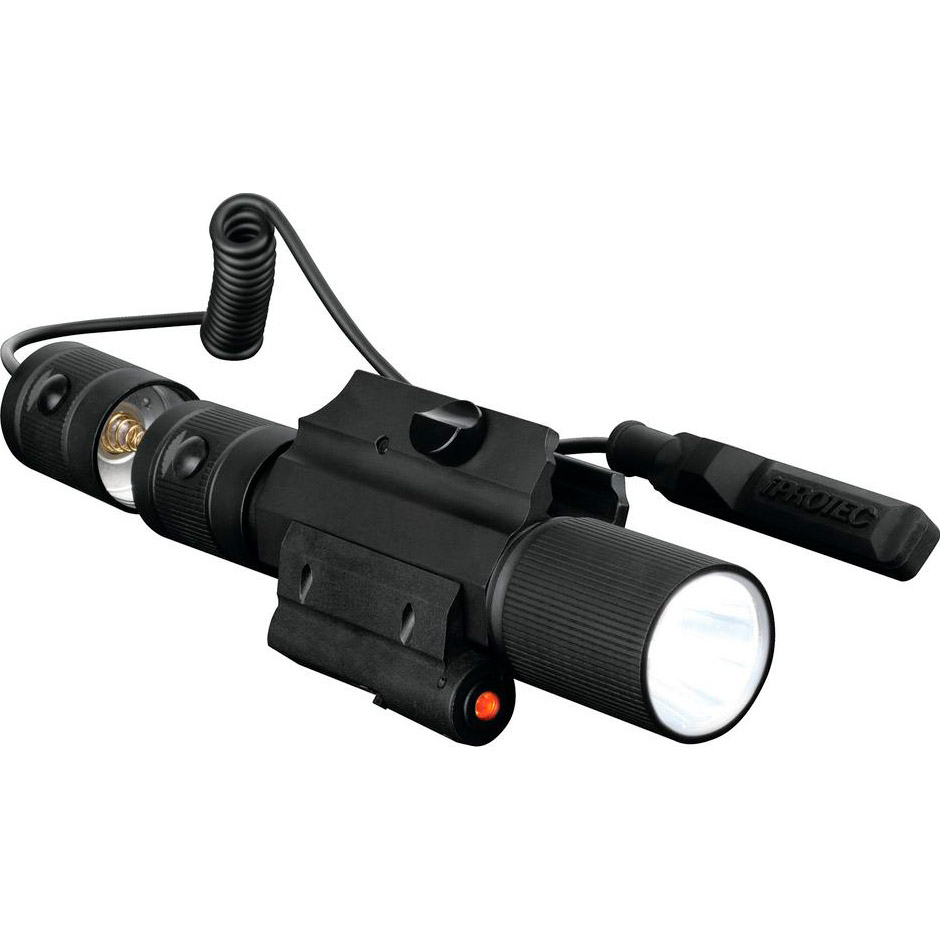 Ліхтар тактичний підствольний IPROTEC RM400LSR Firearm Light with Laser Red Beam