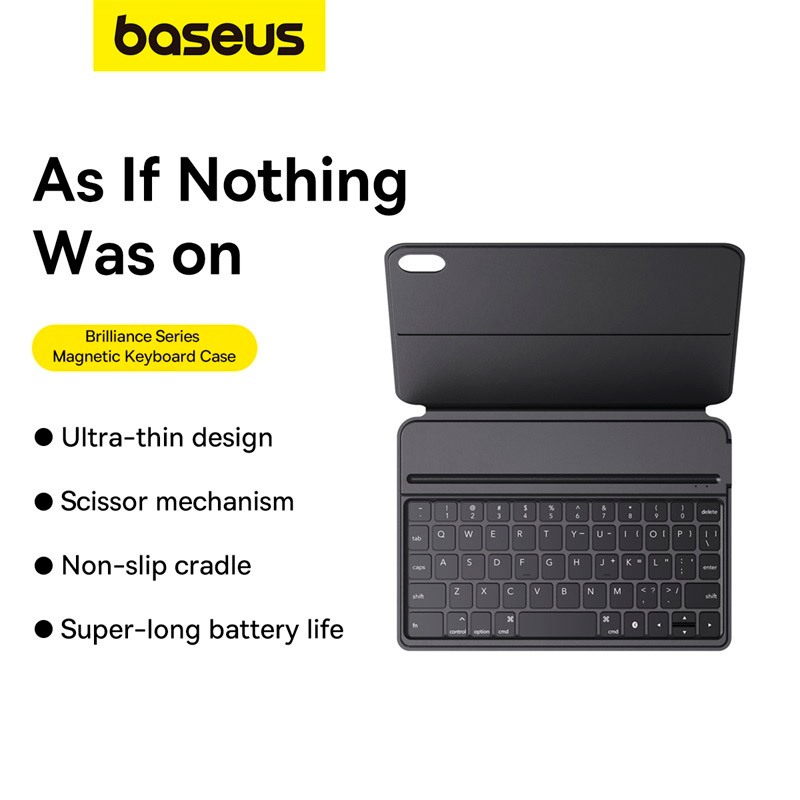 Чохол-клавіатура для планшета BASEUS Brilliance Series Magnetic Keyboard Case for iPad Mini 6 8.3" Cluster Black