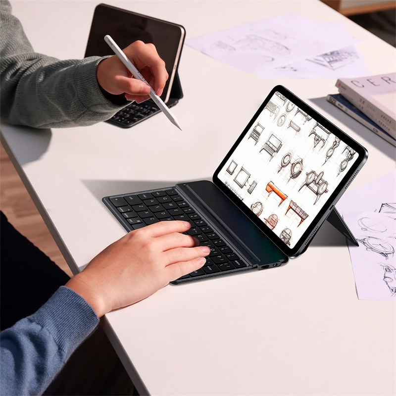 Чохол-клавіатура для планшета BASEUS Brilliance Series Magnetic Keyboard Case for iPad Mini 6 8.3" Cluster Black