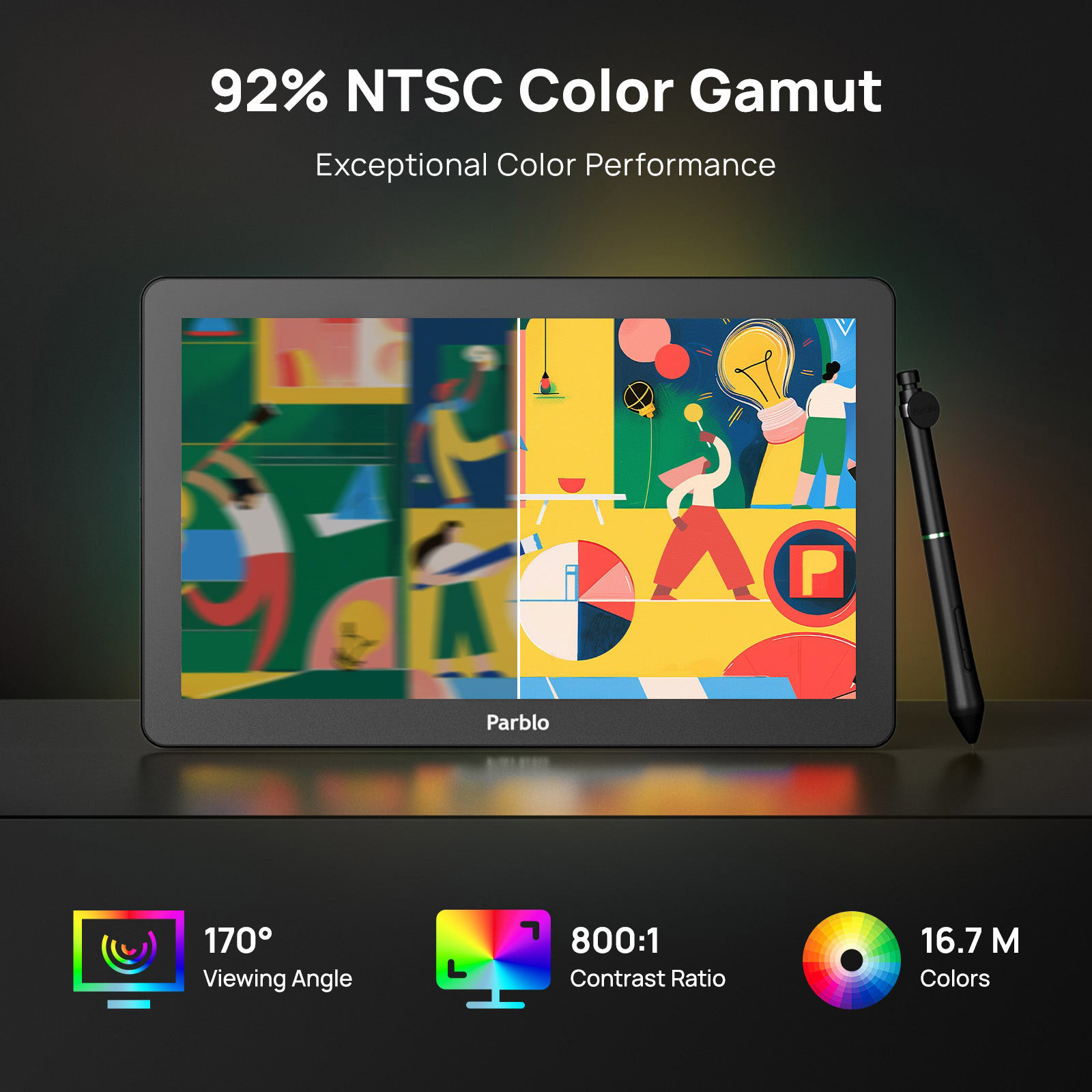 Графический дисплей PARBLO Coast 16 Pro Gen. 2
