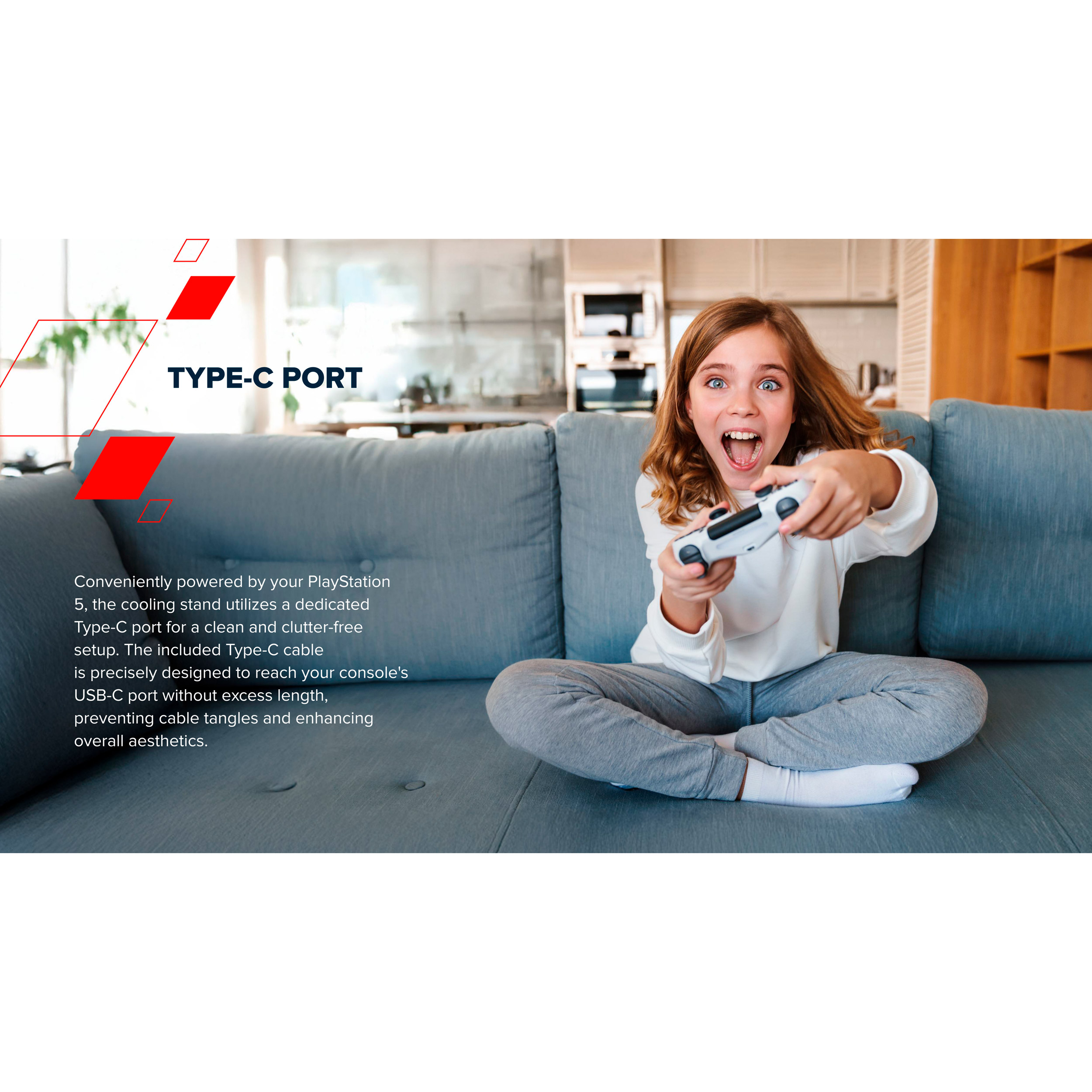 Зарядная станция CANYON CS-51 RGB PS5 Slim/DE Charge Black для PS5 Slim (CND-CSPS5B-1)