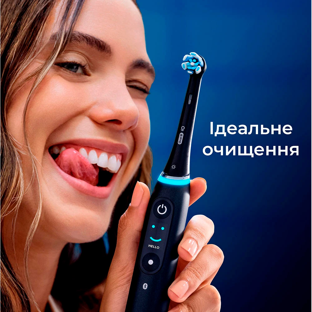 Насадка для зубної щітки BRAUN ORAL-B iO Gentle Care RB SBF-4 Black 4шт (80765107)