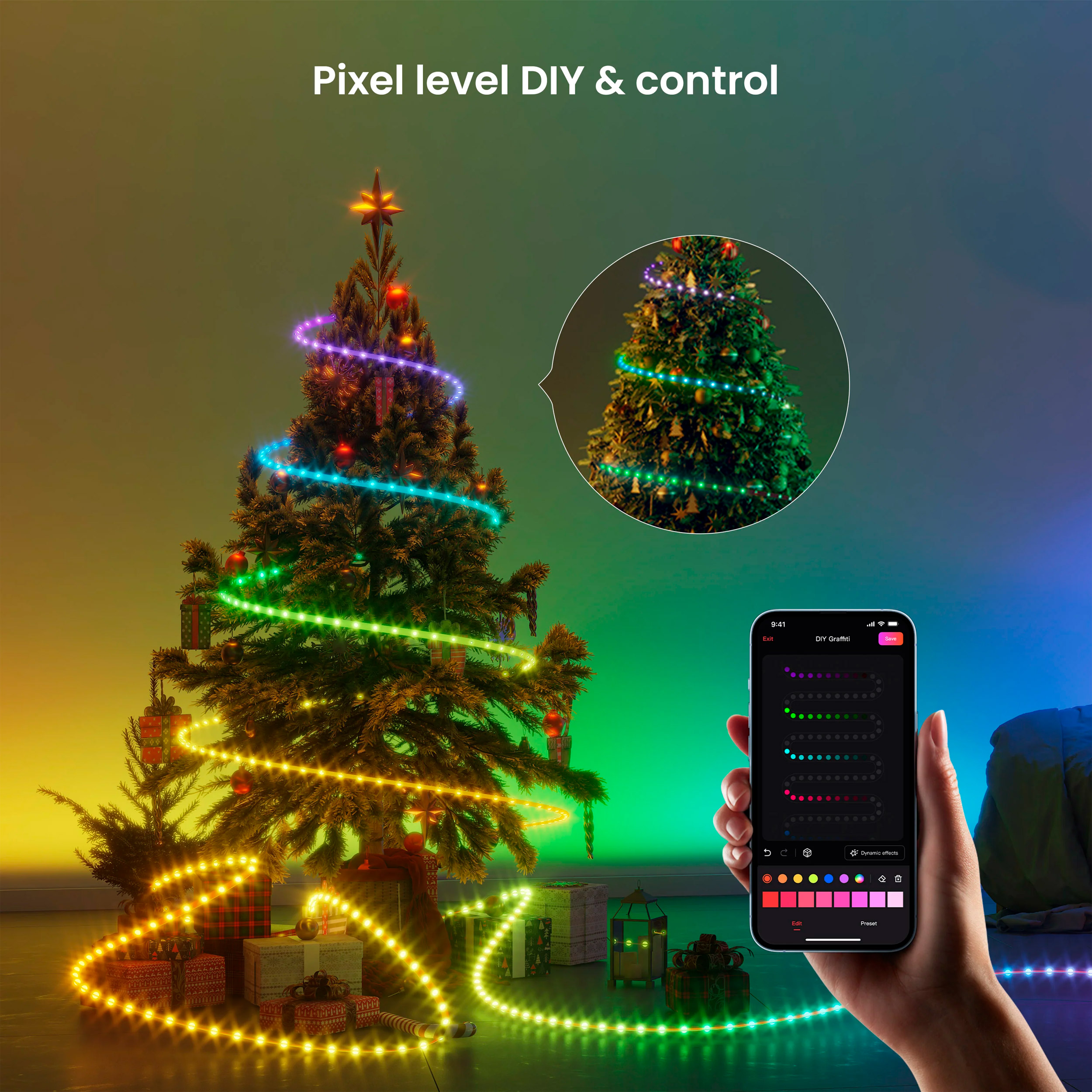 Подовжувач світлодіодної стрічки YEELIGHT Obsid RGBIC Lightstrip Extension RGBIC 1м (YLFWD-0026)