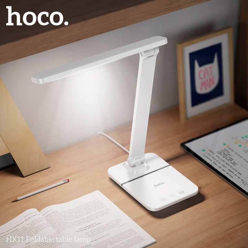 Лампа настольная HOCO HX11 Foldable Table Lamp White