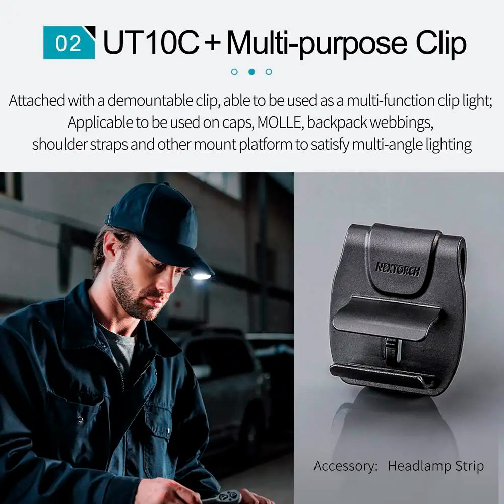 Фонарь мультифункциональный NEXTORCH UT10C Multi-functional Clip Light Kit