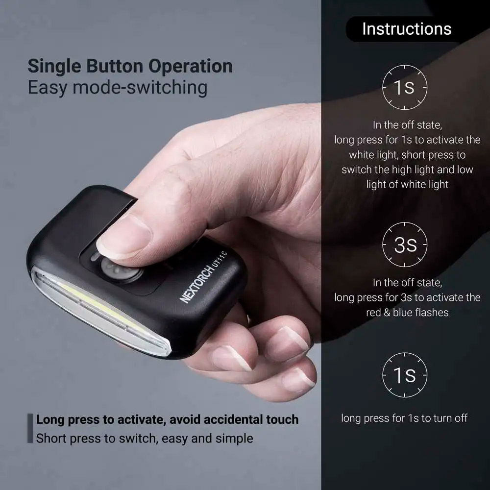 Ліхтар мультифункціональний NEXTORCH UT11C Type-C Rechargeable Signal Light