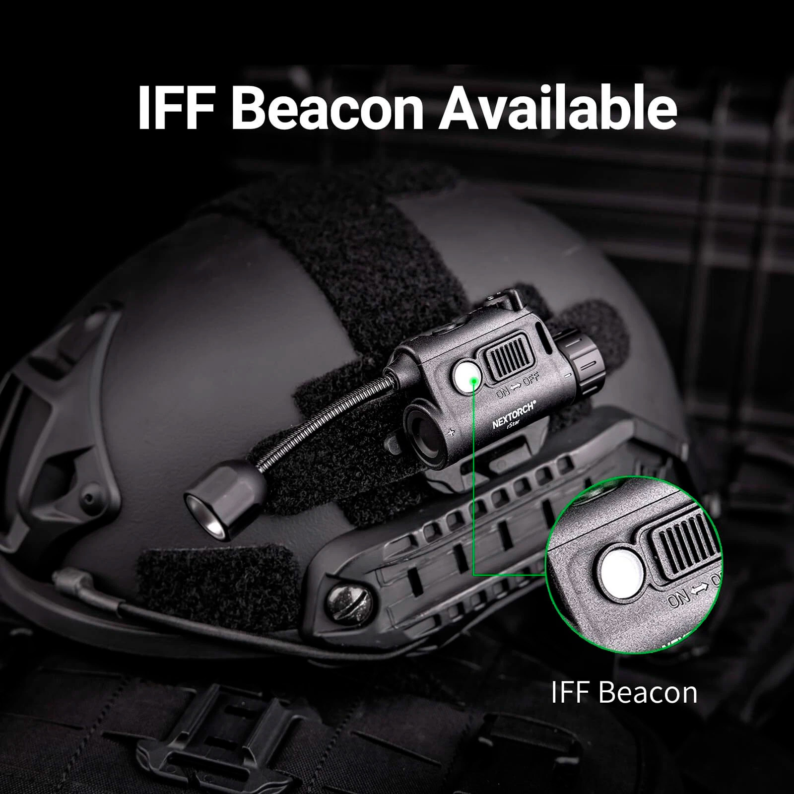 Фонарь тактический на шлем NEXTORCH rStar Multi-light Source Tactical Helmet Light