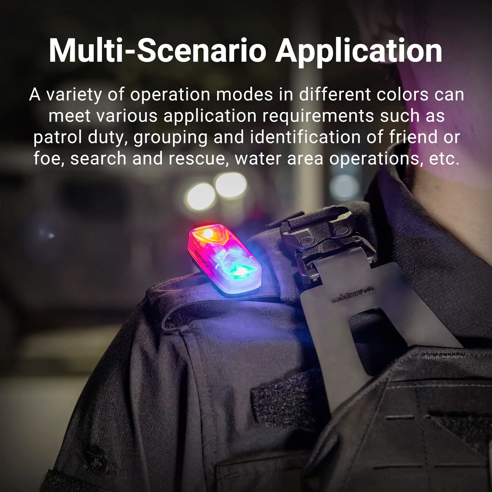 Фонарь тактический на шлем NEXTORCH UT41 Multi-Function Rechargeable Signal Light