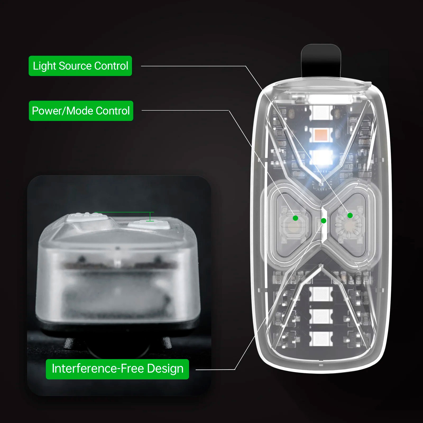 Фонарь тактический на шлем NEXTORCH UT41 Multi-Function Rechargeable Signal Light