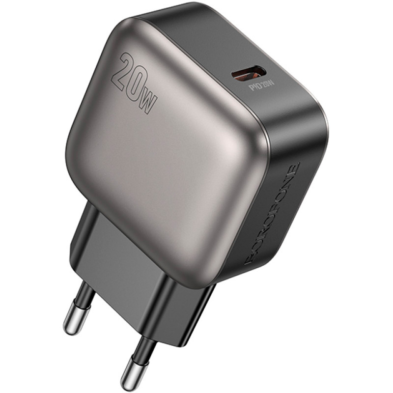 Зарядний пристрій BOROFONE BAS53A Absolute 1xUSB-C, PD20W, QC3.0 Black
