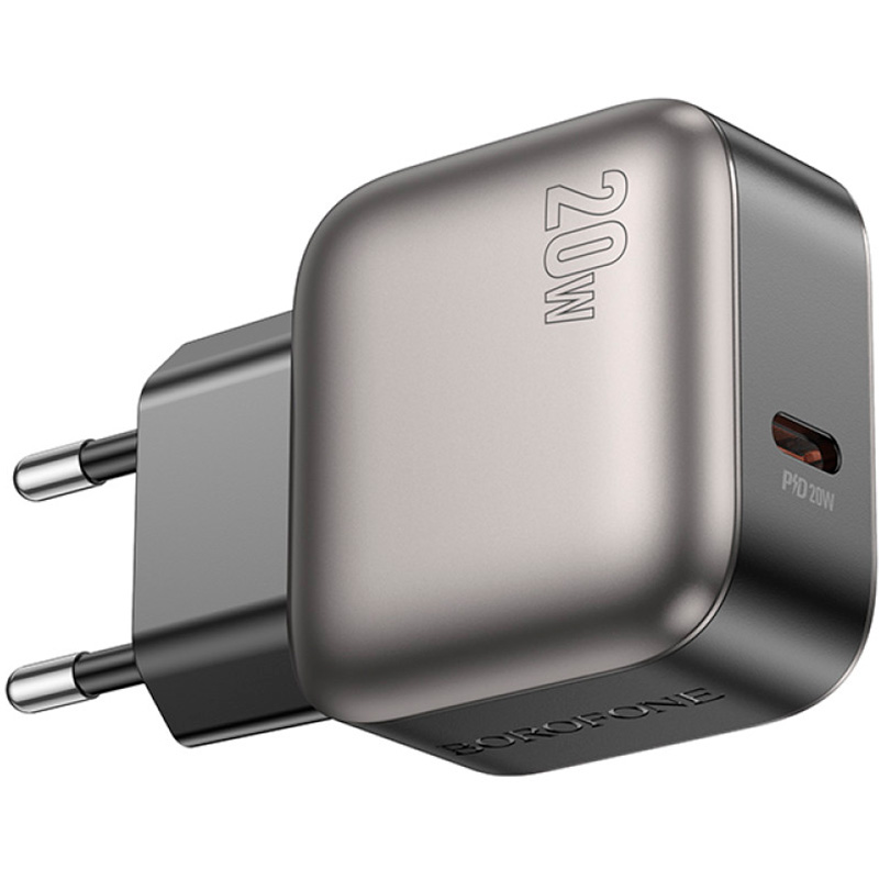 Зарядний пристрій BOROFONE BAS53A Absolute 1xUSB-C, PD20W, QC3.0 Black