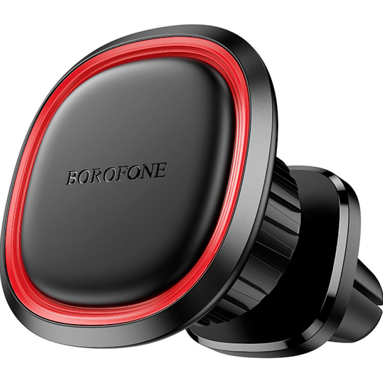 Автотримач для смартфона BOROFONE BH124 Roman Magnetic Car Holder Air Outlet Black/Red