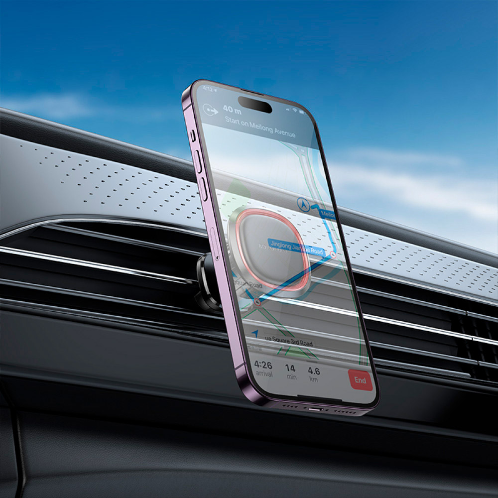 Автотримач для смартфона BOROFONE BH124 Roman Magnetic Car Holder Air Outlet Black/Red