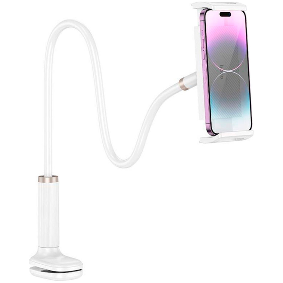 Держатель для смартфона/планшета HOCO HD10 Bamboo Lazy Stand White