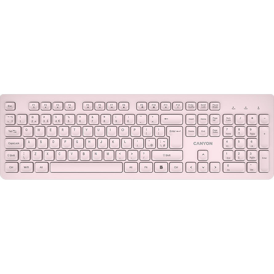 Клавиатура беспроводная CANYON HKB-W01 Beige (CNS-HKBW01BG)