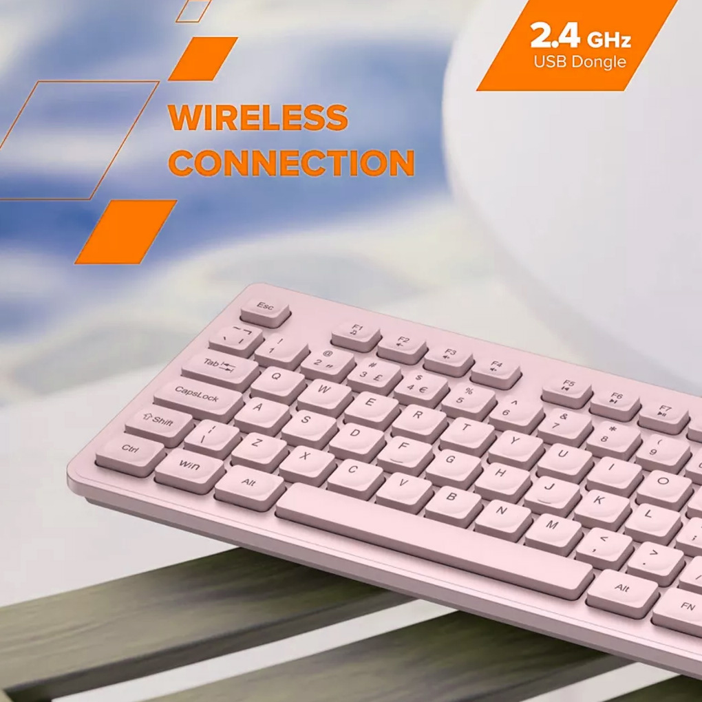 Клавиатура беспроводная CANYON HKB-W01 Beige (CNS-HKBW01BG)