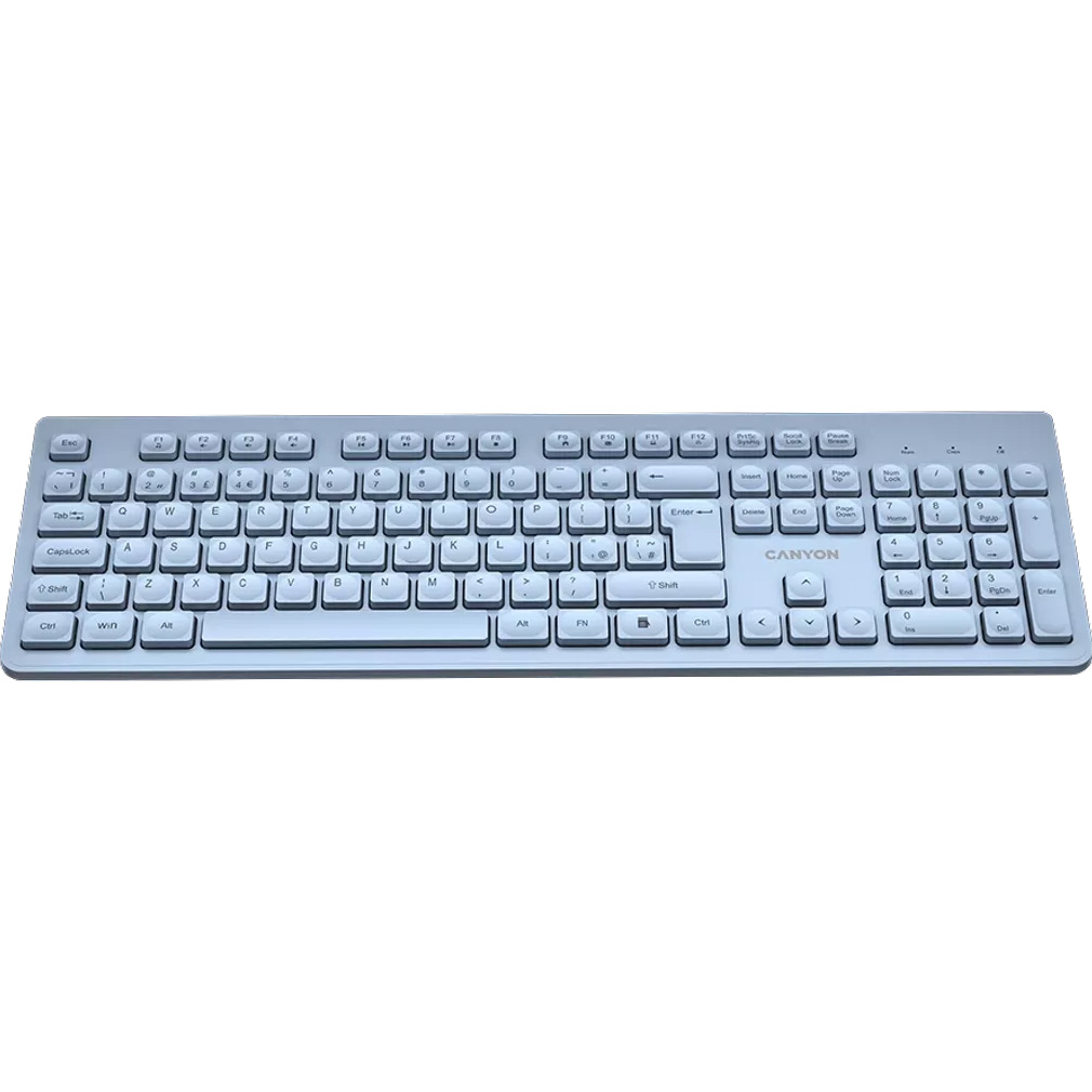 Клавіатура бездротова CANYON HKB-W01 Blue (CNS-HKBW01BL)