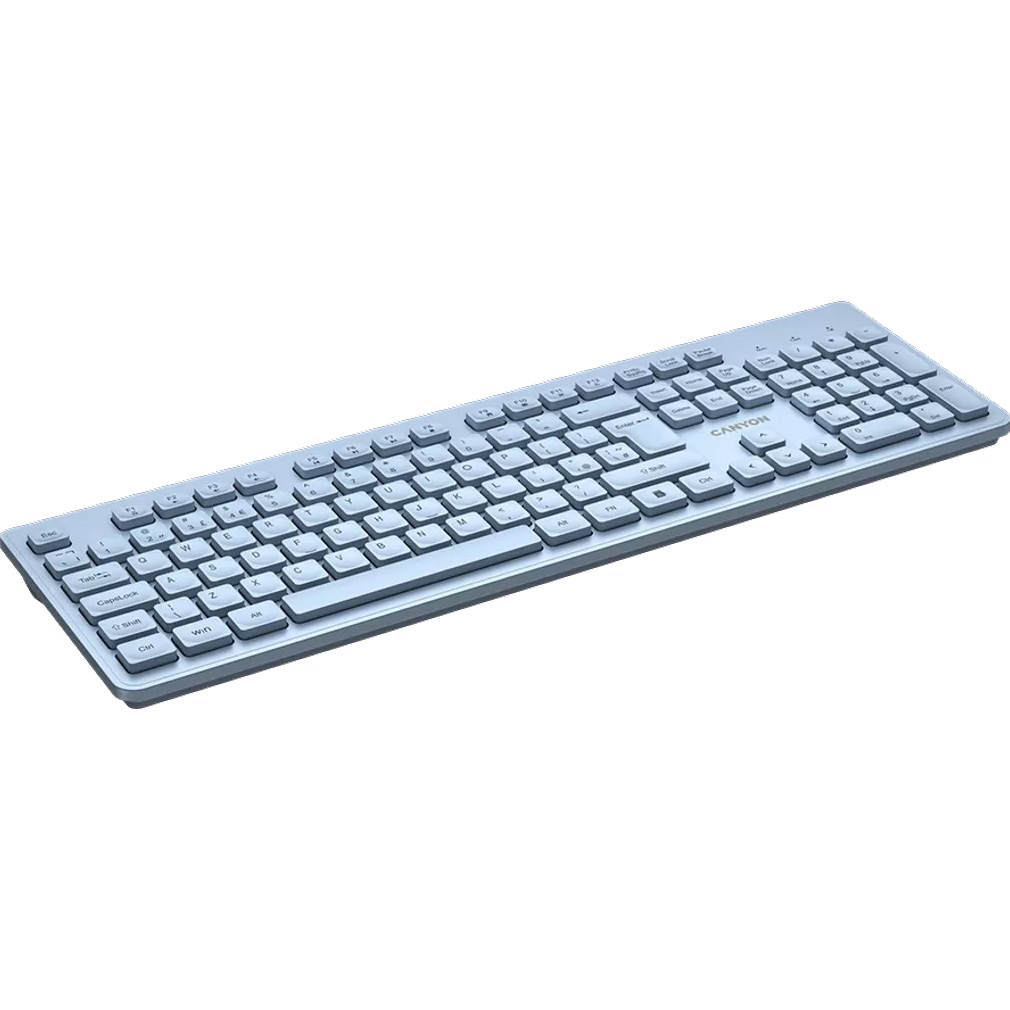 Клавіатура бездротова CANYON HKB-W01 Blue (CNS-HKBW01BL)