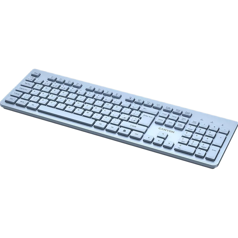 Клавіатура бездротова CANYON HKB-W01 Blue (CNS-HKBW01BL)