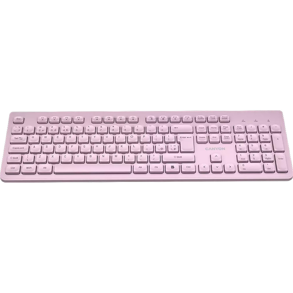 Клавиатура беспроводная CANYON HKB-W01 Pink (CNS-HKBW01P)