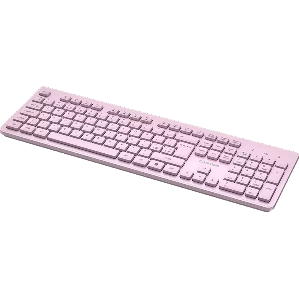 Клавиатура беспроводная CANYON HKB-W01 Pink (CNS-HKBW01P)