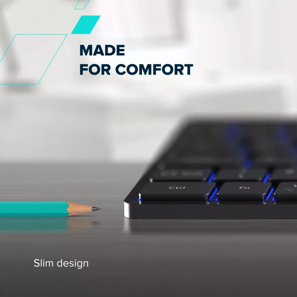 Клавіатура бездротова CANYON HKB-W11 Black (CNS-HBTK11B)
