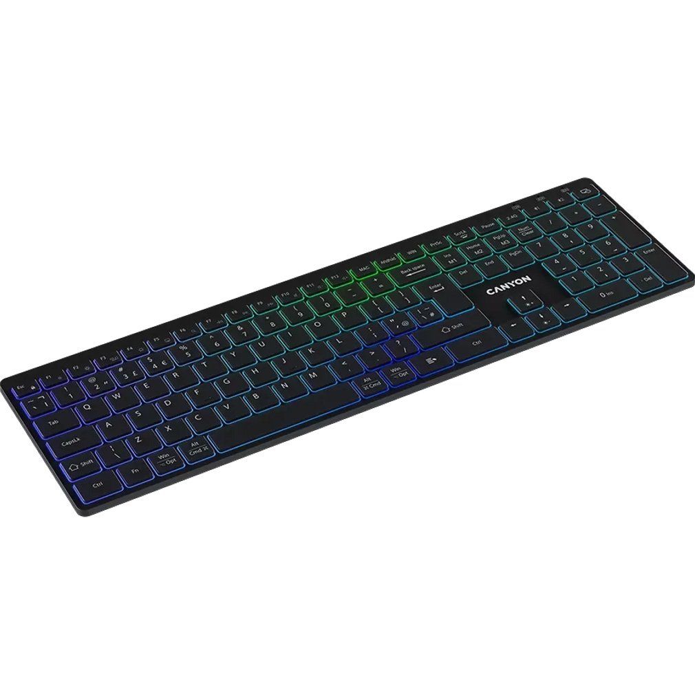 Клавіатура бездротова CANYON HKB-W11 Black (CNS-HBTK11B)