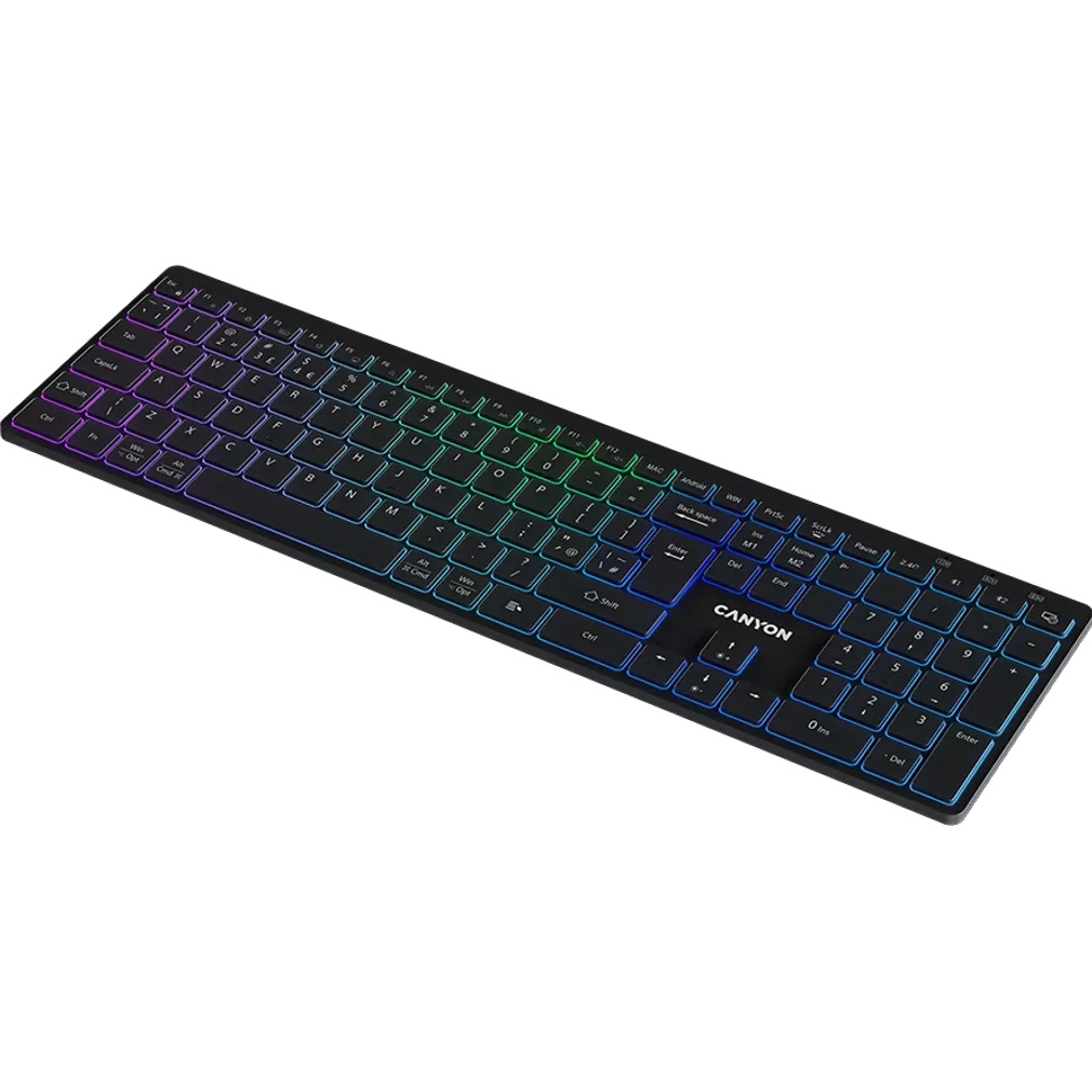 Клавіатура бездротова CANYON HKB-W11 Black (CNS-HBTK11B)