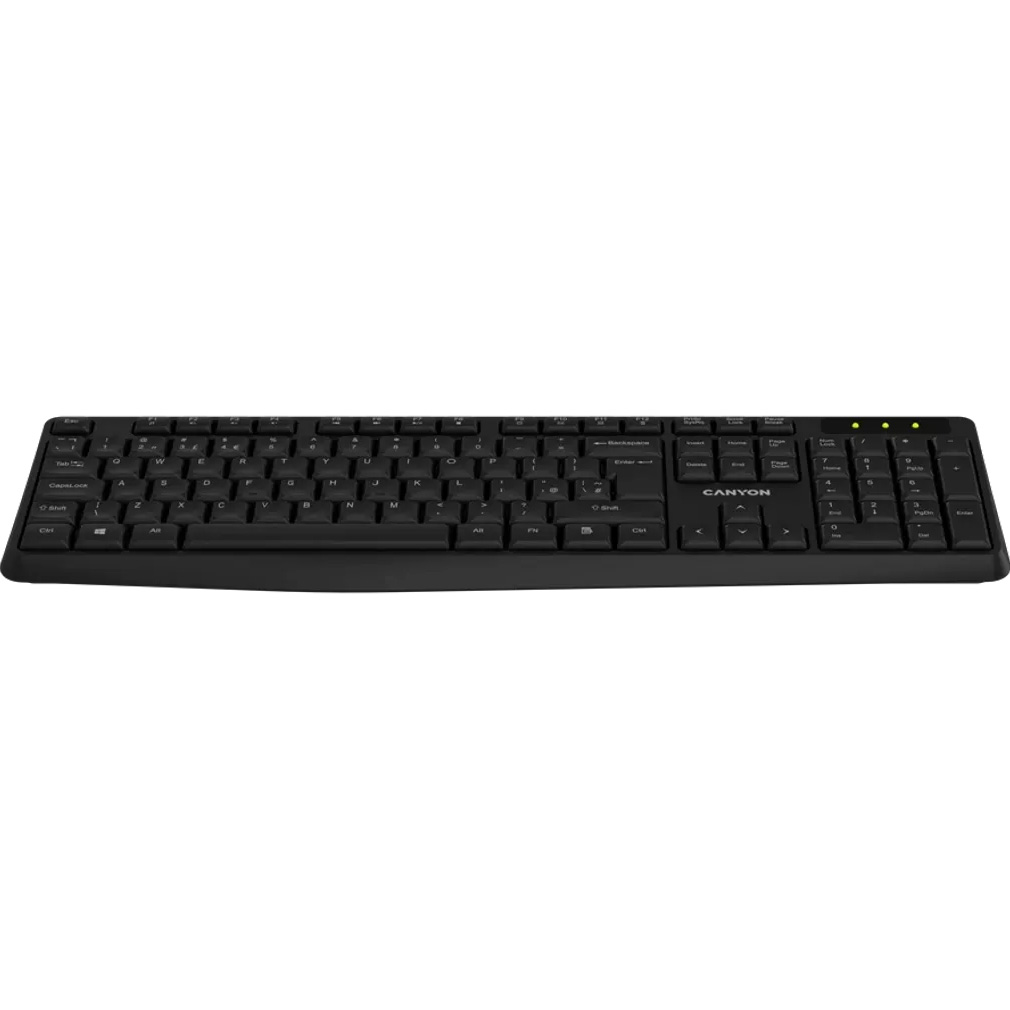 Клавіатура бездротова CANYON KB-W01 Black (CNE-CKEYW01)