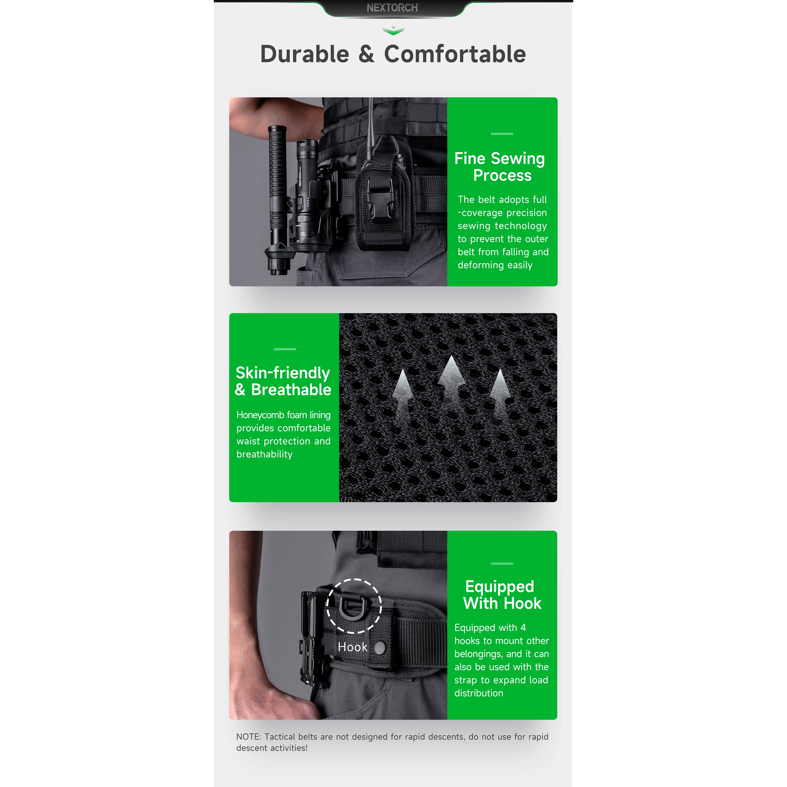 Ремень модульный NEXTORCH Tex11 Modular Tactical Belt Black