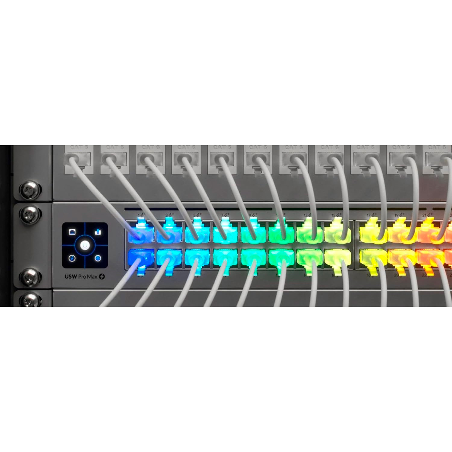 Патч-корд UBIQUITI Etherlighting U/UTP Cat.6 CU 0.3м White (UACC-CABLE-PATCH-EL-0.3M-W)