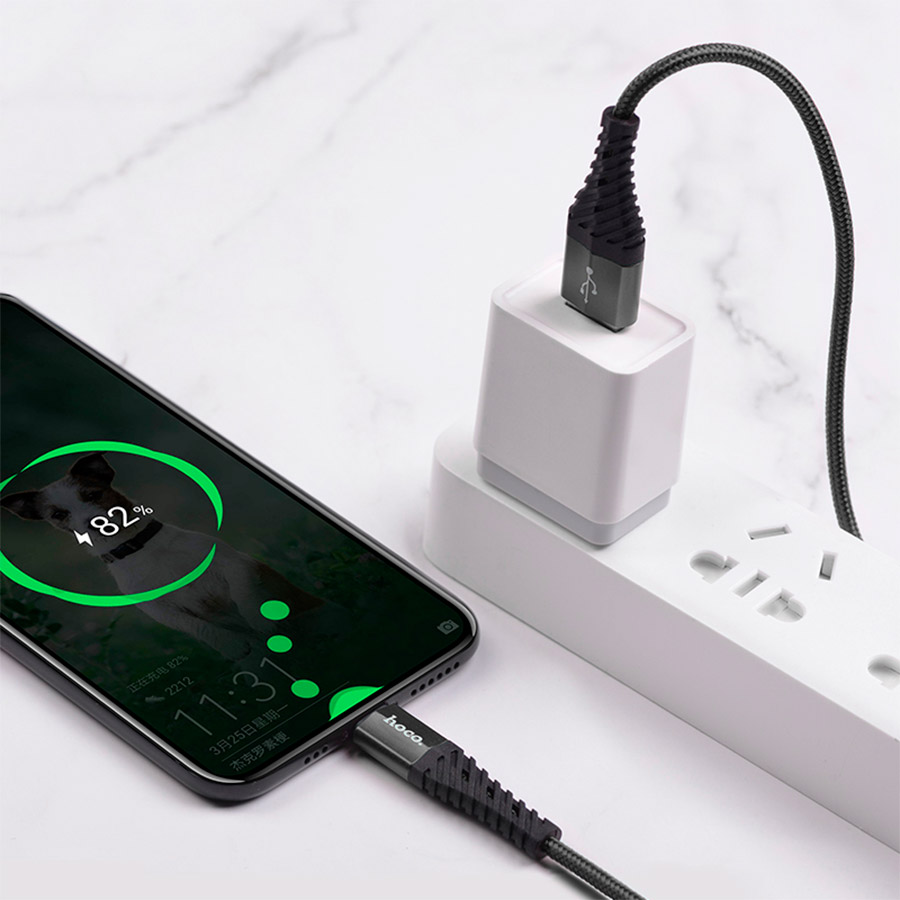 Кабель HOCO X38 Cool USB-A to Type-C 1м Black