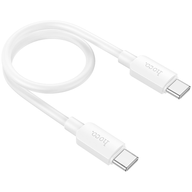 Кабель HOCO X96 Hyper Type-C to Type-C 60W 0.25м White