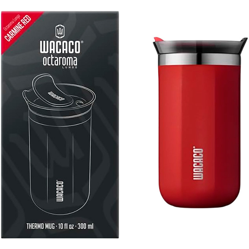 Термокружка WACACO Octaroma Lungo 0.3л Carmine Red