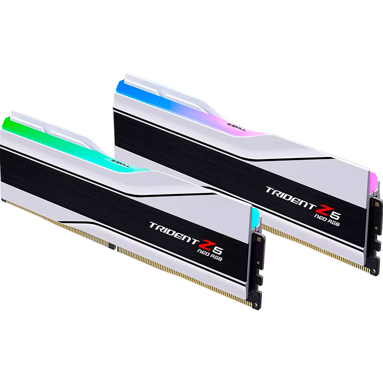 Модуль пам'яті G.SKILL Trident Z5 Neo RGB DDR5 6000MHz 64GB Kit 2x32GB Matte White (F5-6000J2636H32GX2-TZ5NRW)
