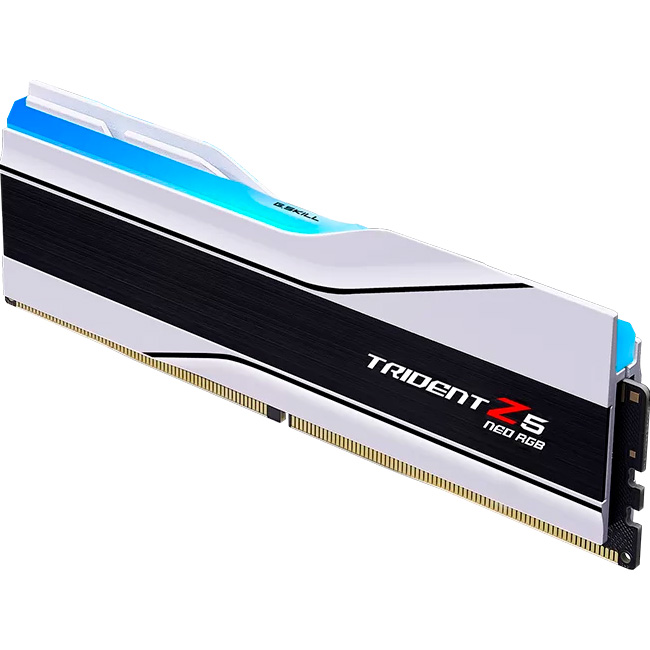 Модуль пам'яті G.SKILL Trident Z5 Neo RGB DDR5 6000MHz 64GB Kit 2x32GB Matte White (F5-6000J2636H32GX2-TZ5NRW)