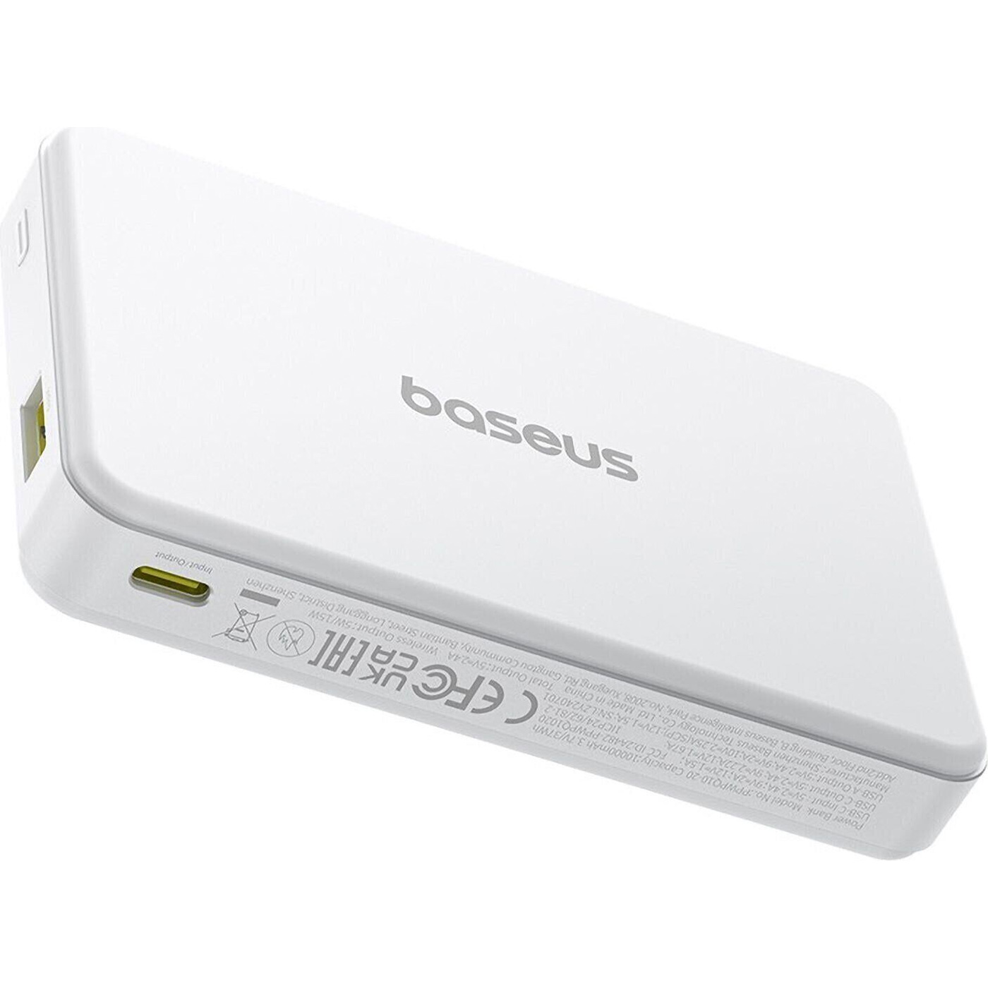 Повербанк MagSafe BASEUS Airpow II Qi2 Magnetic 22.5W 10000mAh Moon White (P10080000213-00)