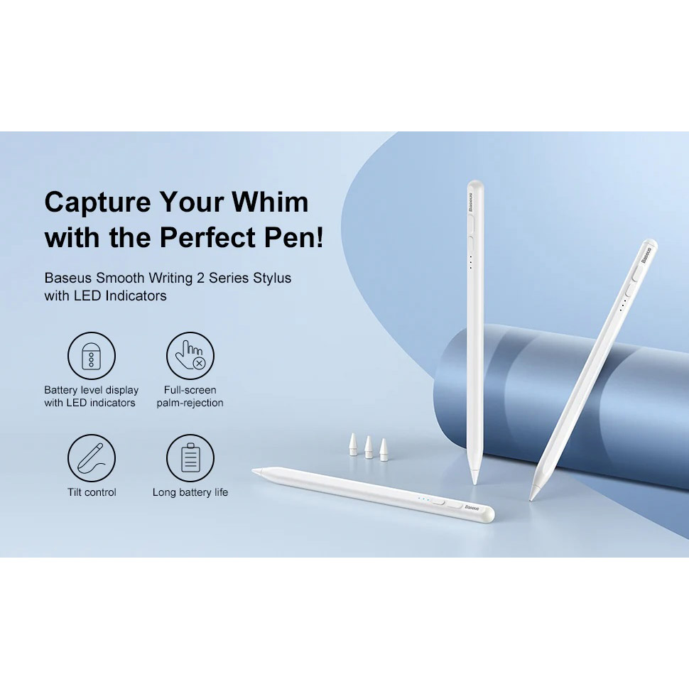 Стилус BASEUS Smooth Writing 2 Active Stylus Pen Moon White (P80015802213-03)