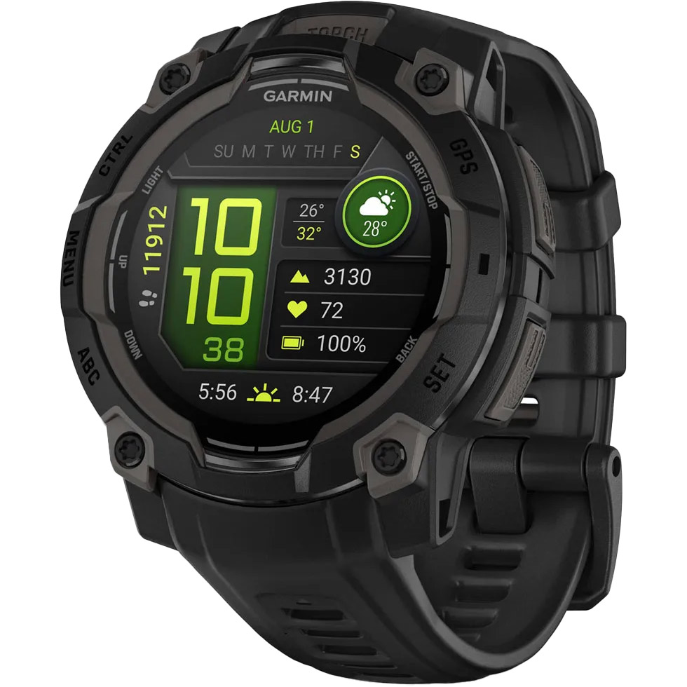 Смарт-годинник GARMIN Instinct 3 AMOLED 45mm Black with Black Band (010-02936-00)