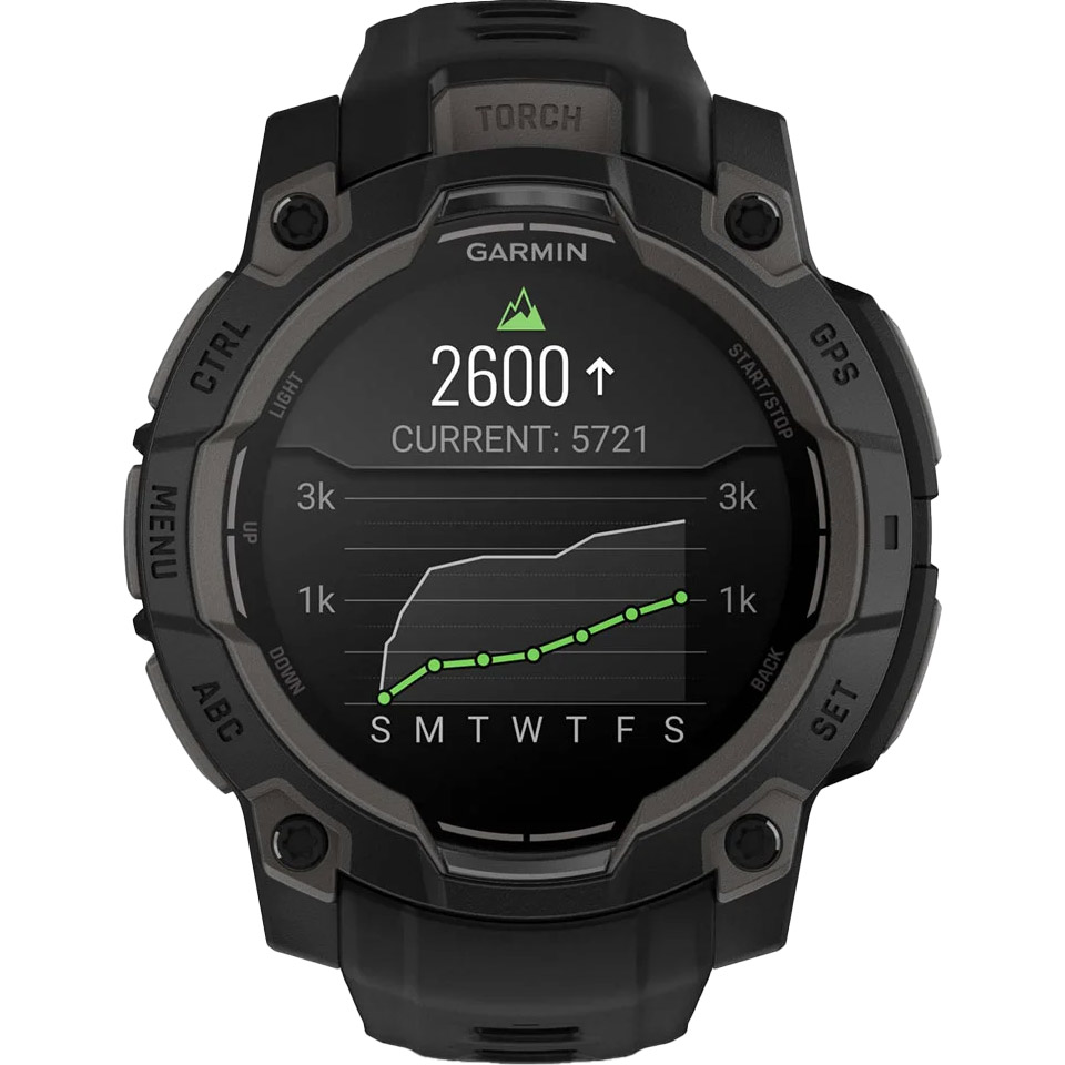 Смарт-годинник GARMIN Instinct 3 AMOLED 45mm Black with Black Band (010-02936-00)